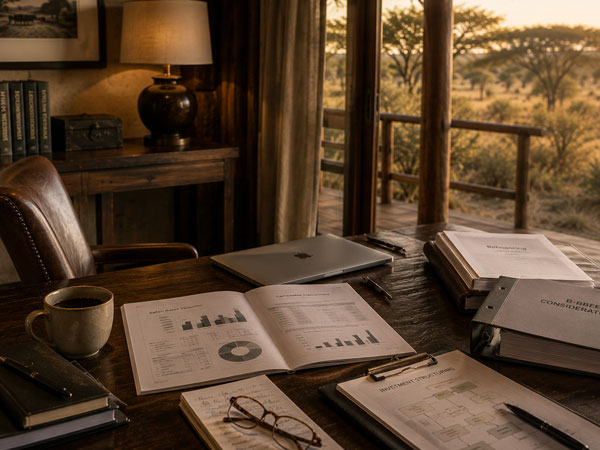 Safari Asset Valuations and Structuring Market-informed safari asset valuations, investment structuring, B-BBEE advisory, refinancing and strategic decision-making across Africa.